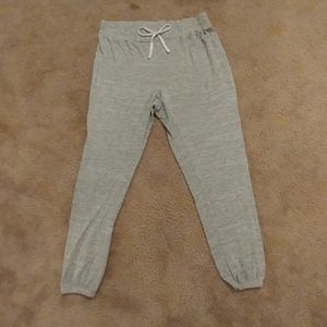 Gray sweatpants